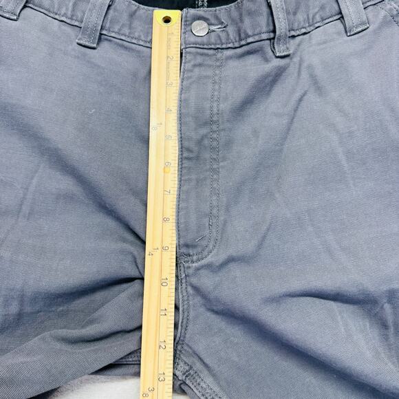 Carhartt Pants Men 44x32 Gray Rugged Flex Relaxed Fit Canvas Knit Lined Utility - Picture 12 of 14
